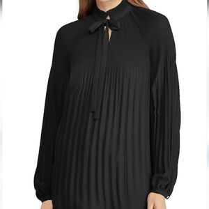 Ralph Lauren Georgette Tie-Neck Blouse